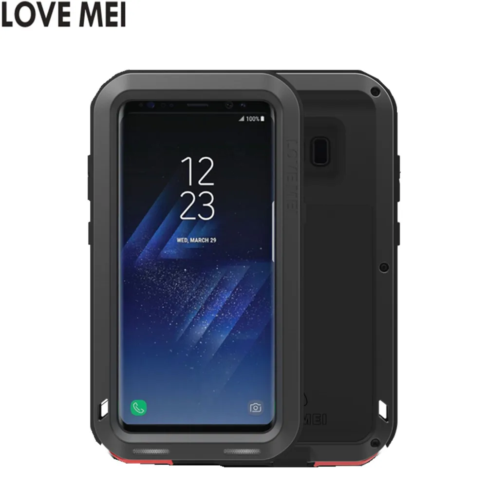 bilder für Für samsung s8 zoll-g9500 Liebe Mei Shockproof Metallaluminiumkasten-abdeckung für galaxy s8 Plus galaxy s8 + Drei proofing liebe mei telefon bilder für Für samsung s8 zoll-g9500 Liebe Mei Shockproof Metallaluminiumkasten-abdeckung für galaxy s8 Plus galaxy s8 + Drei proofing liebe mei telefon
