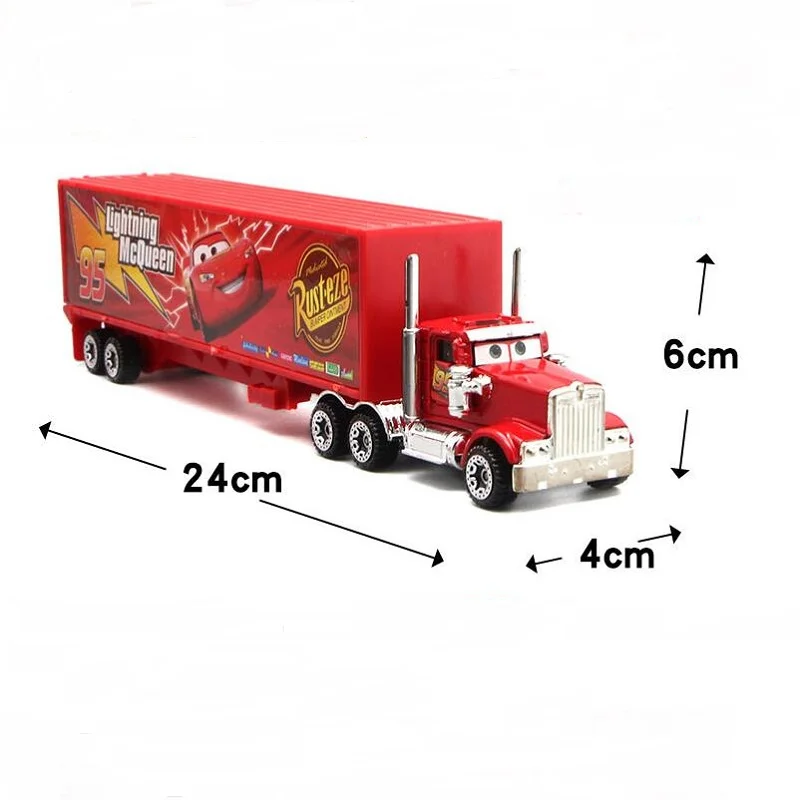 Новая 7 шт./компл. Disney Pixar машина 3 Lightning McQueen Jackson Storm Mater Mack Uncle Truck 1:55 литой