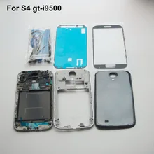 Original Replacement Parts For Samsung Galaxy S4 i9500 housing full set Cover Carcase case s4 Accessories & Outer Glass