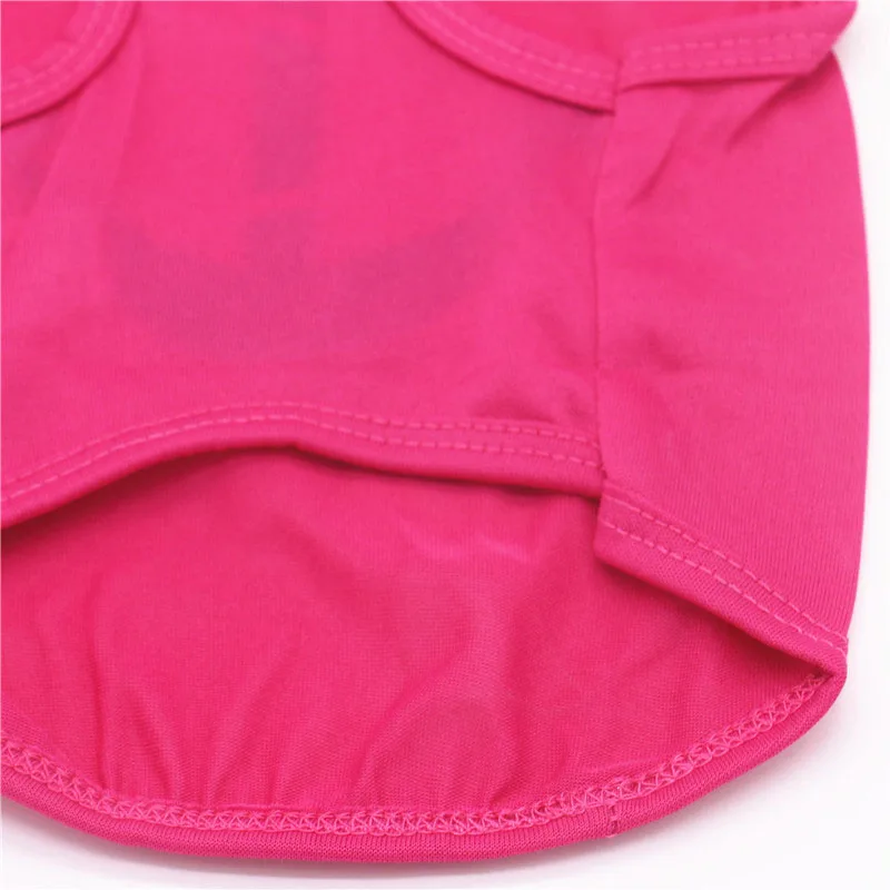 Thin & Breathable Polyester Pet Clothes for Small Dogs Cats Cute Puppy Dog Cat Vest Shirt T-shirt in Spring and Summer8