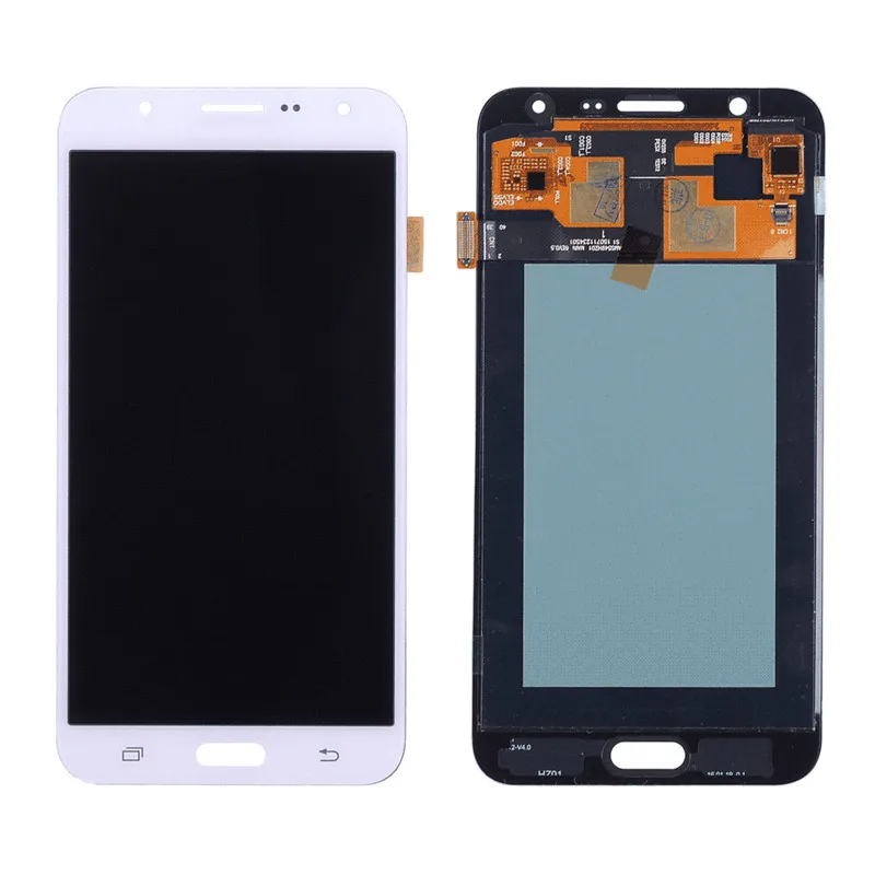 Tanie Do SAMSUNG Galaxy J7 2015 J700 J700F J700M J700H wyświetlacz LCD montaż digitizera ekranu dotykowego czarny biały złoty
