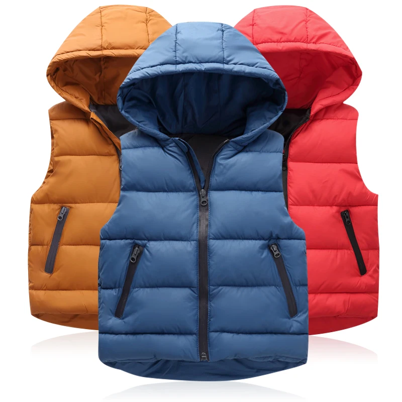 Vests Children Hoodies Warm Jacket Baby Girls Outerwear Coats Kids Vest