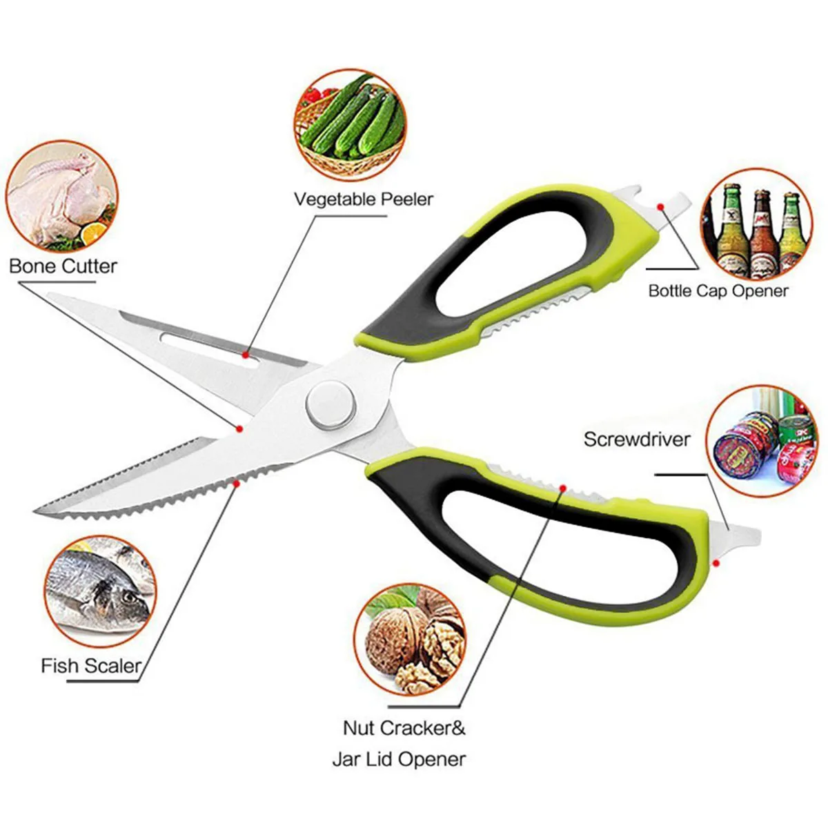 1pcs with Holder Stainless SteelChef Multifunction Heavy Duty