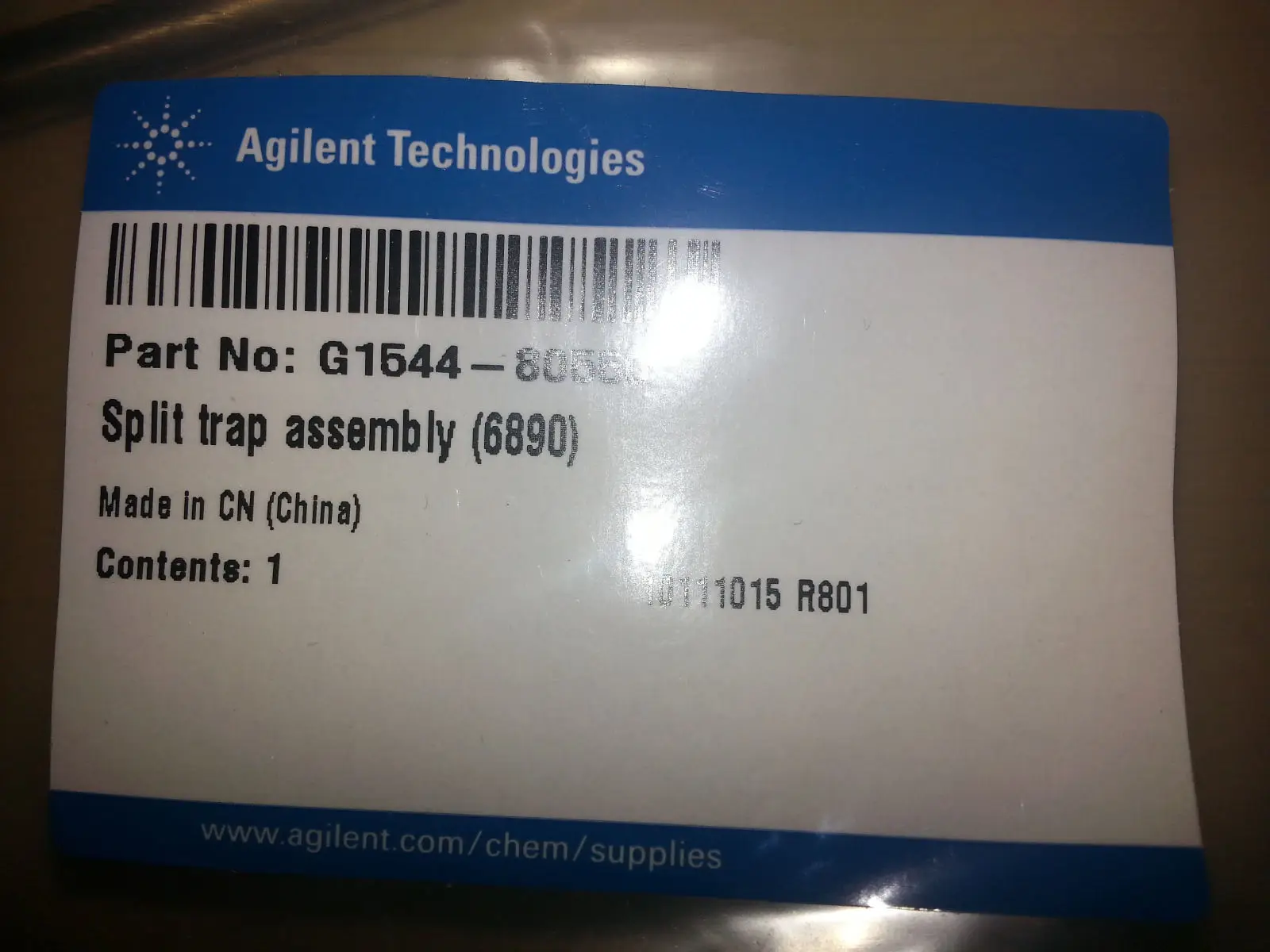 Для Agilent капиллярной Впускной ловушки в сборе G1544-80550