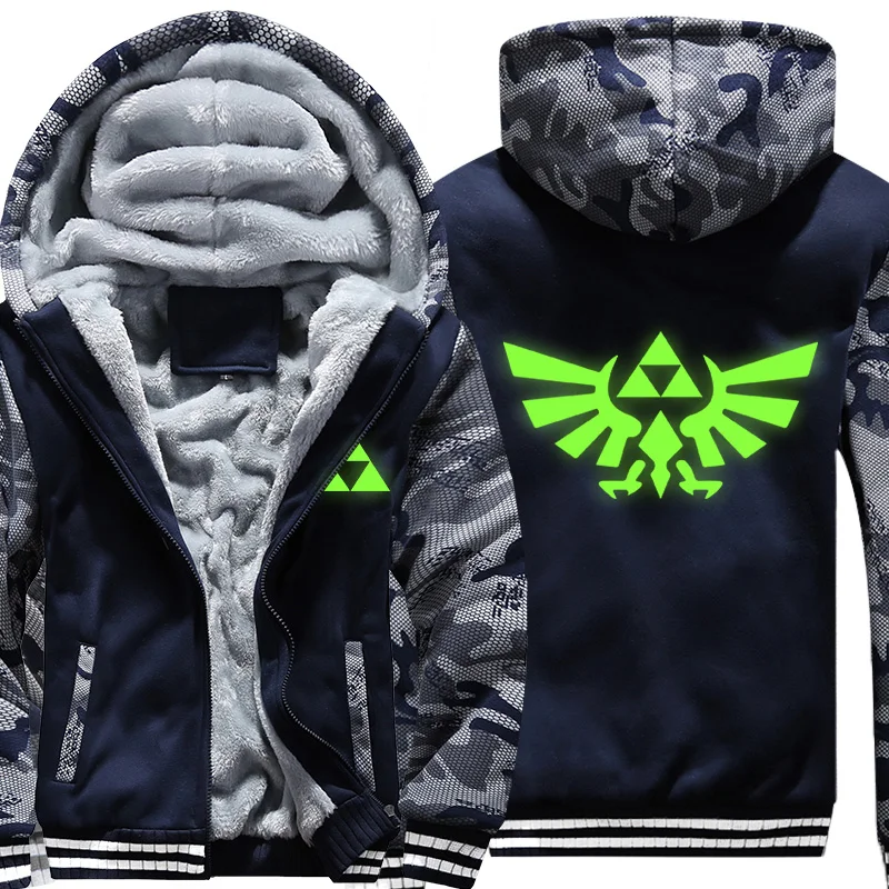  2018 Fashion Camouflage Hoodie Jacket the Legend of Zelda Breath of the Wild Logo Hooded Hoodie Cas