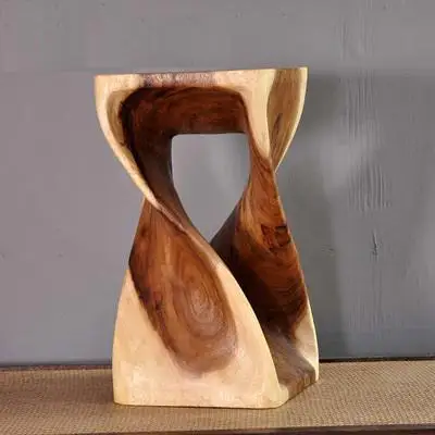 Креативный деревянный табурет квадратный табурет изогнутый деревянный табурет - Цвет: 50cm28cm