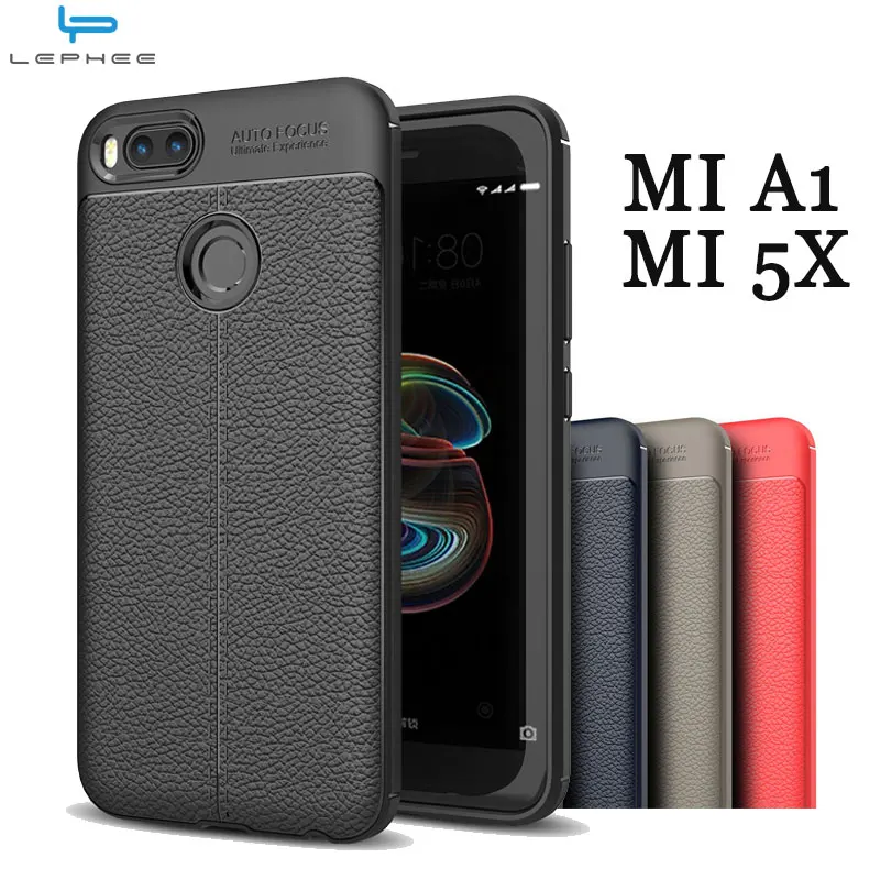 LEPHEE Original Case for XiaoMi Mi A1 MiA1 MI 5X Silicone Cover Soft