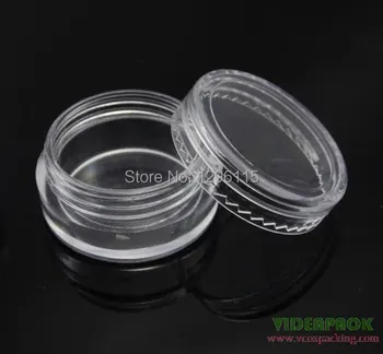 

100PCS/LOT-5G Cream Jar,Empty Plastic Cosmetic Container,Eyeshadow Cream Box,Small Sample Makeup Sub-bottling With Screw Caps