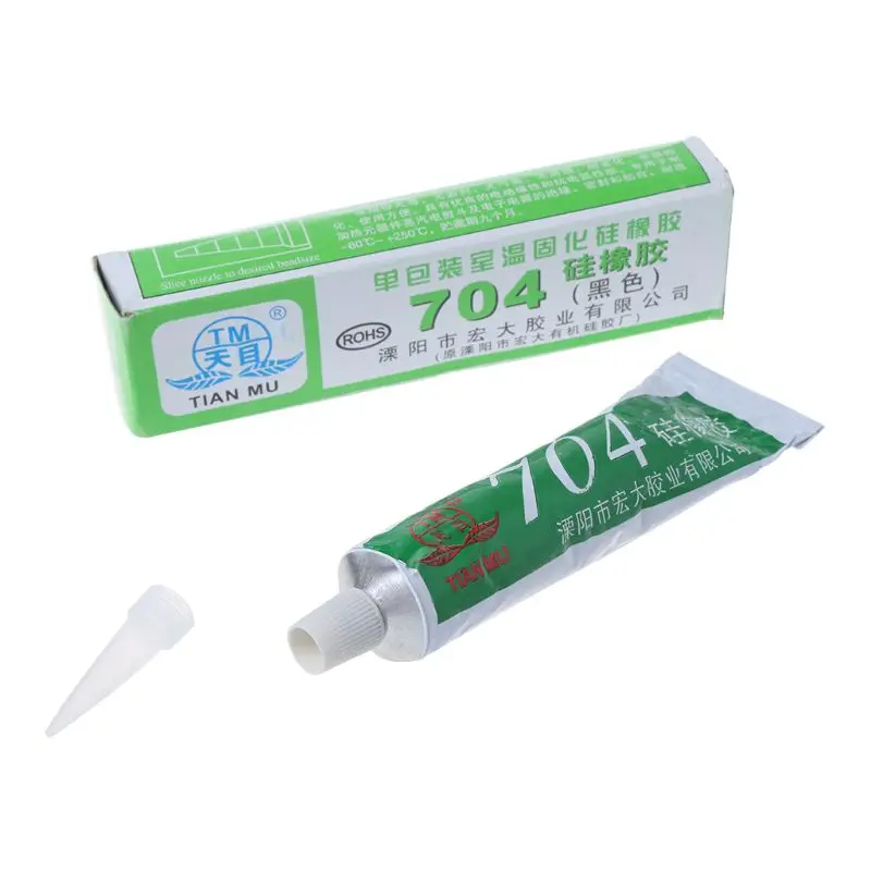 

45g Kafuter Silicone Industrial Adhesive 704 RTV Silicone Rubber Black Glue dropshipping