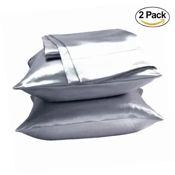

2pc New Queen/Standard Silk~y Satin Pillow Case Multiple Colors