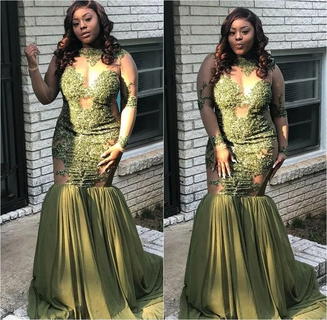 Sexy-See-Through-African-Girls-Green-Plus-Size-Prom-Dresses-2019-Long-Sleeve-Appliques-Lace-Women.jpg_640x640