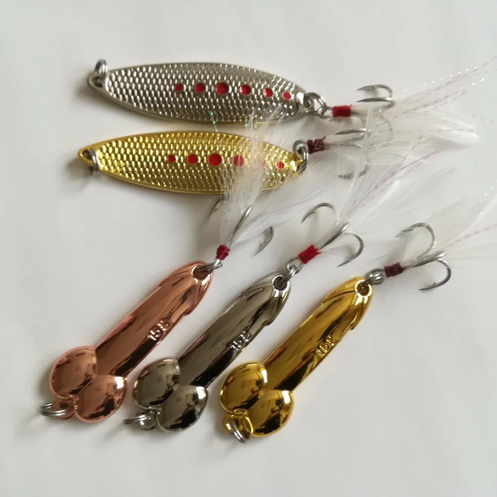 Metal Spoon Bait 5 Pcs/lot Fishing Lure Set 10g 15g 20g Bass Fishing
