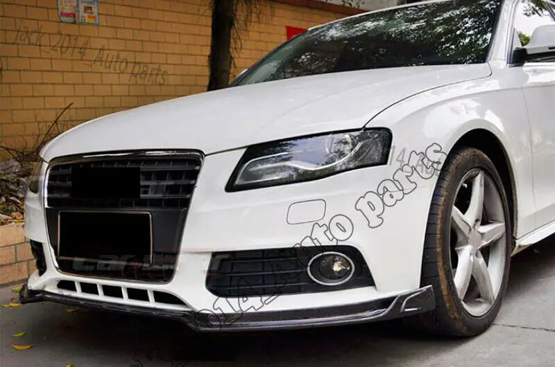 Бампер передний из настоящего углеродного волокна подходит для Audi A4 B8 Sedan 2009 2010 2011