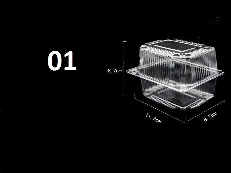 Transparent Clear Plastic Western-Style Pastry Box Snack Food Disposable Cake Box Packaging Box  for Party Supplies Cake Tools 11