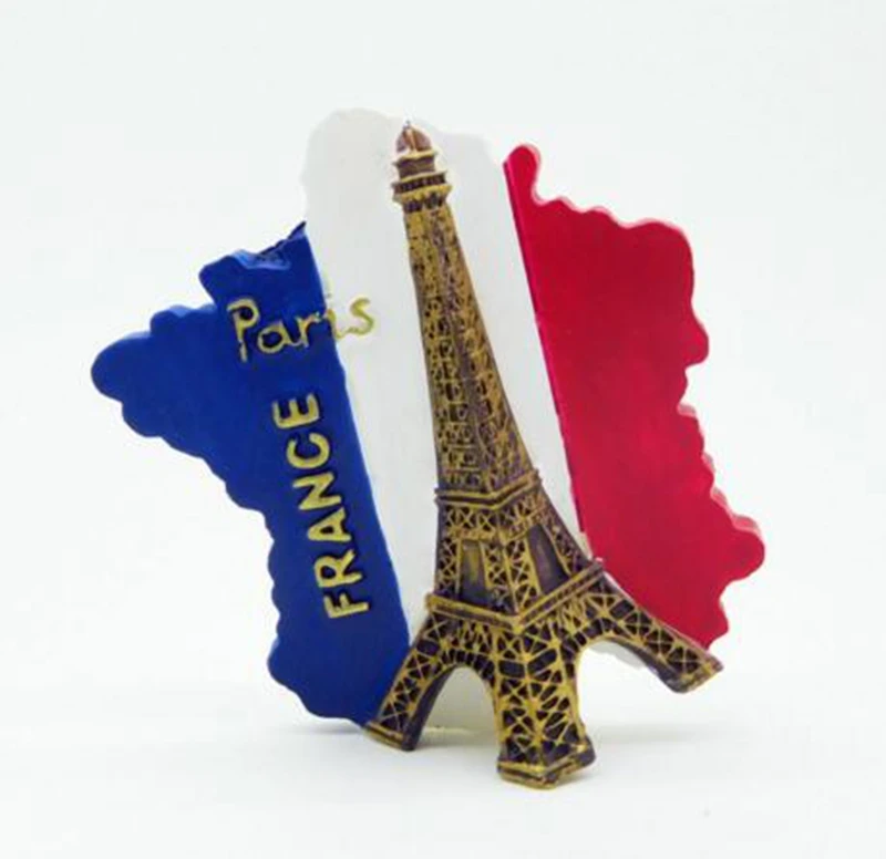 Exquisite French Flag Eiffel Tower Aromatherapy Cold Porcelain 3D