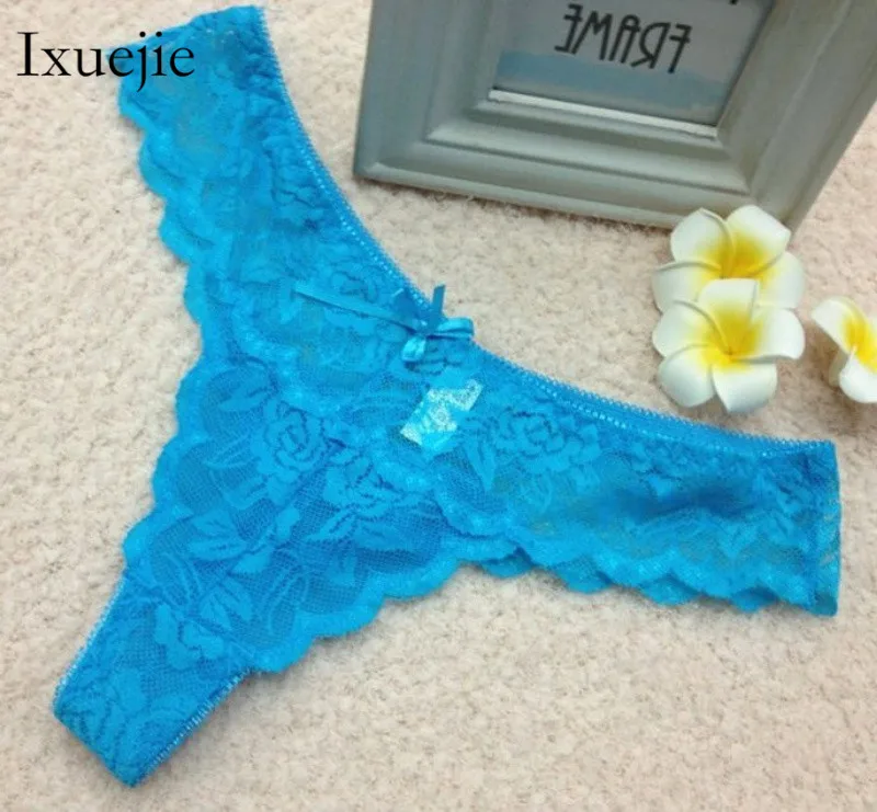 6pcs/lot Women Lace G String T Back Panties Ladies Underwear Thongs M L XL Sexy Panties Tanga