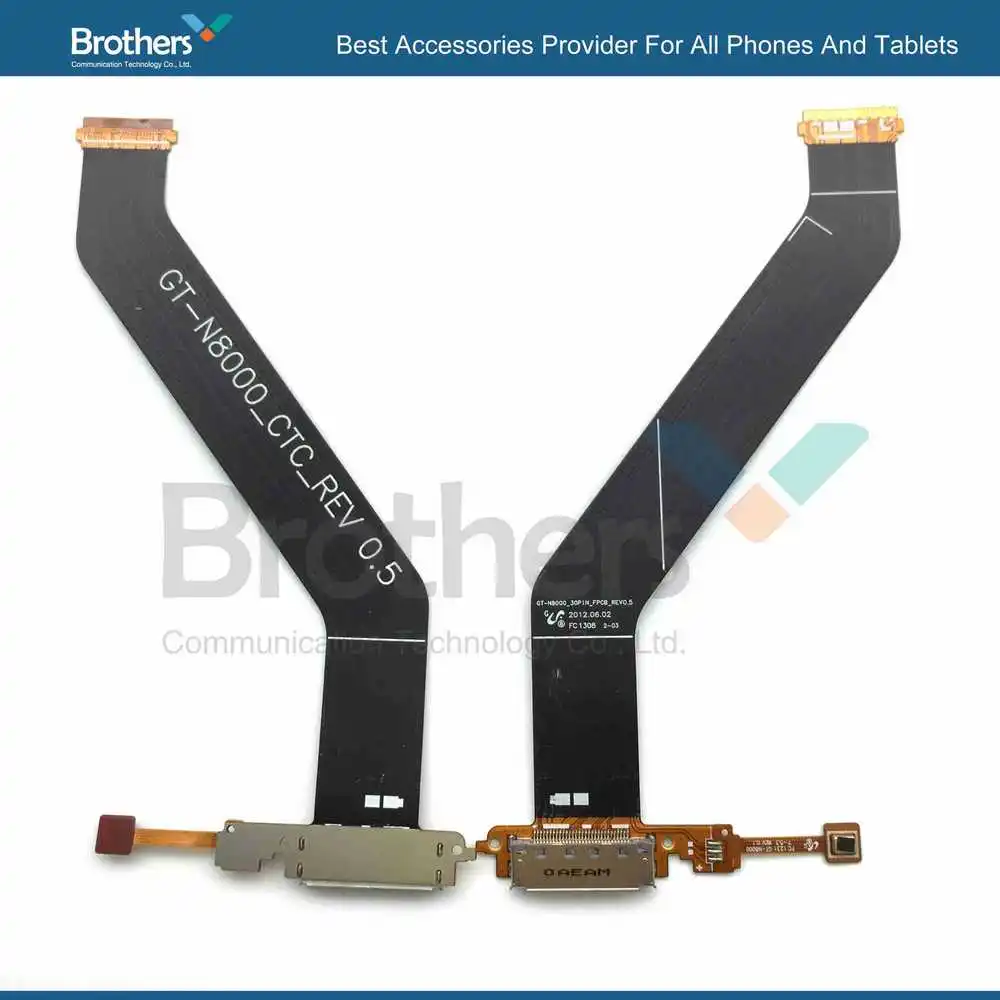 PWW0069  Original OEM USB Charging Port Dock Connector Charger Flex Cable w Mic For Samsung Galaxy Note 10.1 N8000 (1)