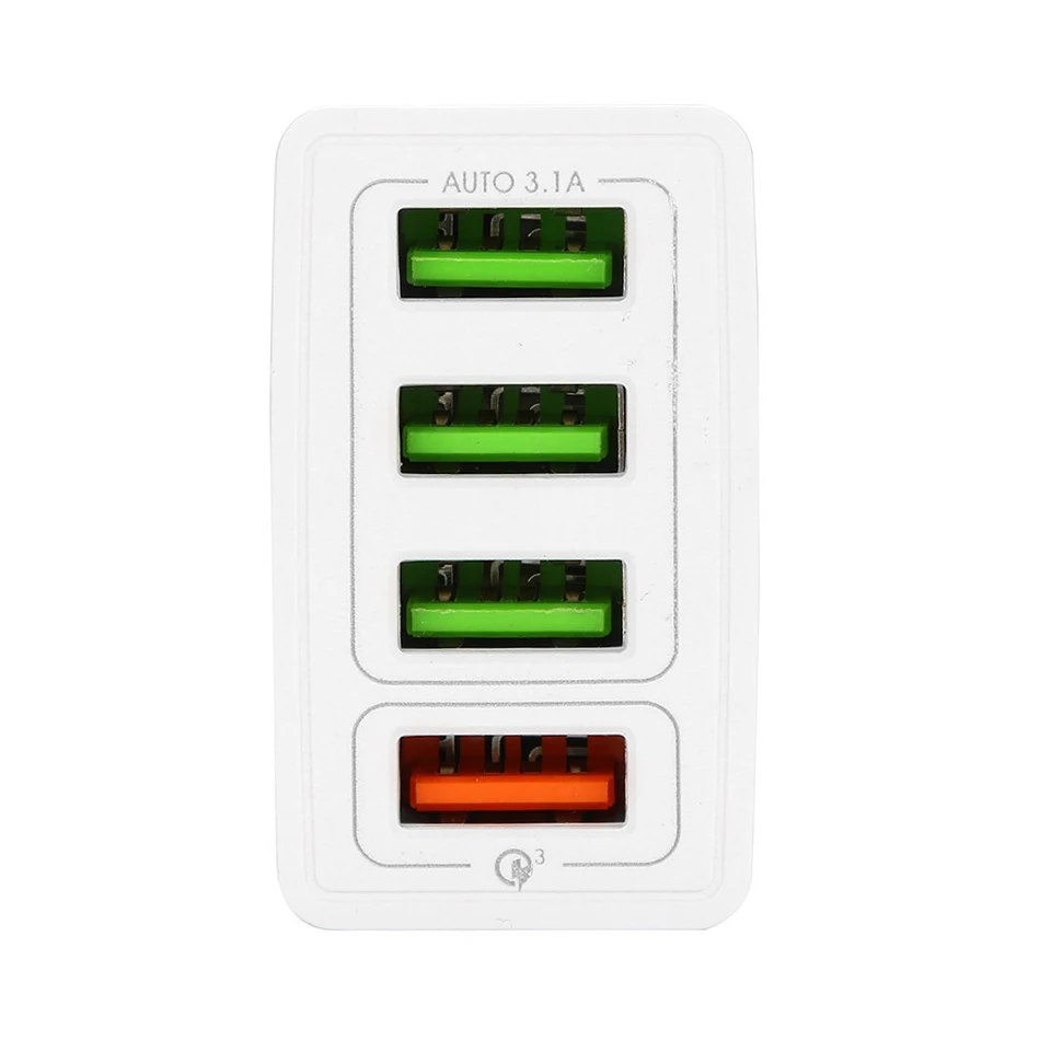 Fiuzd USB Charger for Huawei P10Huaweimax mate 20X P20 P10 Pro lite Nova 4e  Fast Phone Charger for  iPhone Xs X 8 7 Tablet 4 Port Desktop QC 3.0 Charger13