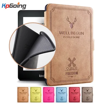 

Kindle Paperwhite Case Silicon Soft Smart Vintage E-book Cover for Amazon Kindle Paperwhite1 2 3 2015 2014 2013 2016 Case Coque