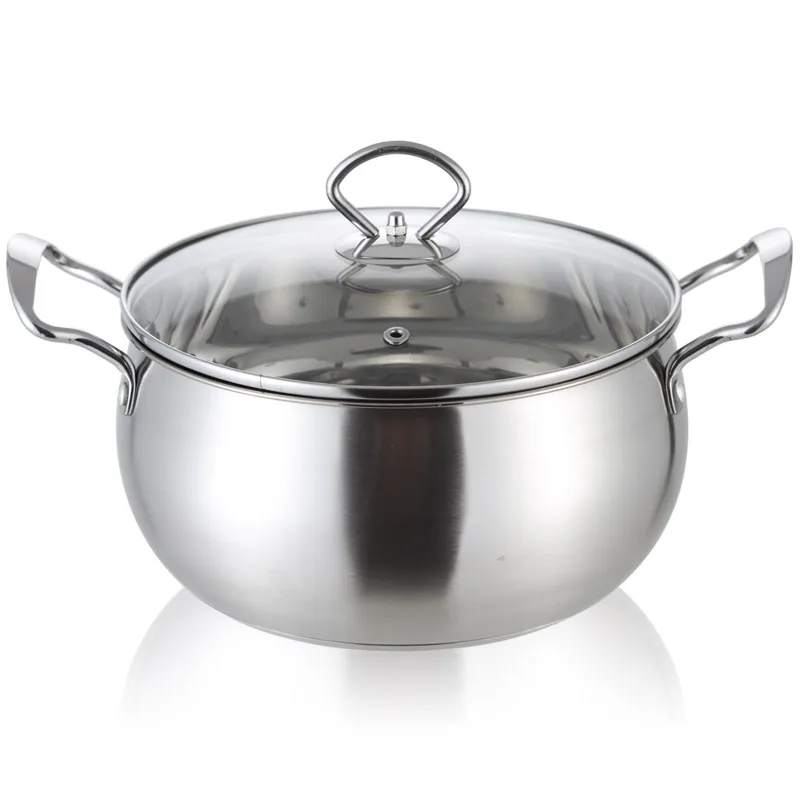Thick stainless steel soup pot home induction cooker universal cooking