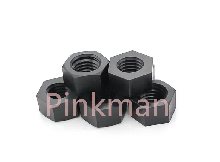

100pcs Black nylon screw nut m2 m2.5 m3 m4 m5 m6 m8 m10 m12 m16 m20