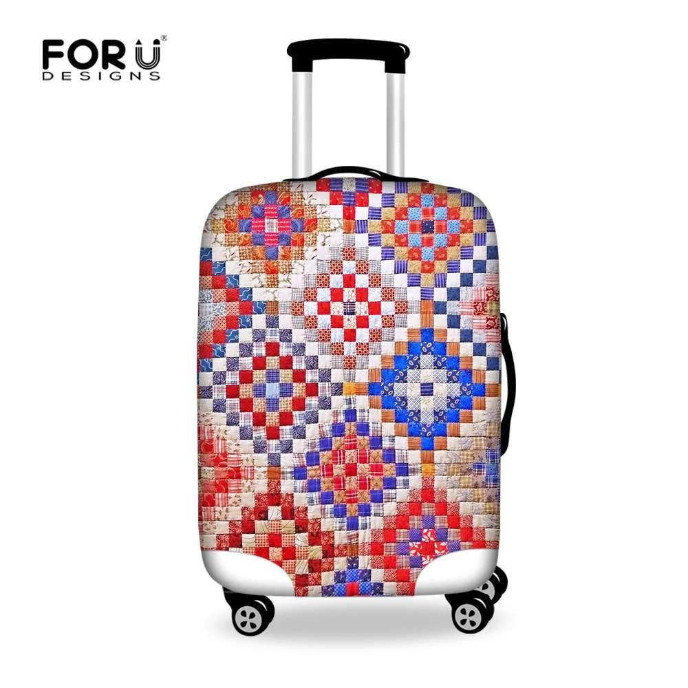 Original Design Travel Bag Cover Elastic Plaid Travel Luggage Protective Dust Cover for 18 ...