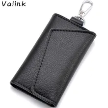 Unisex Leather font b Key b font Holder Business Card Holder Organizer Housekeeper Keychain font b