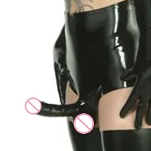 Латексные новые боксеры шорты с шариком пенис оболочка для сексуальных мужчин или женщин с вилкой