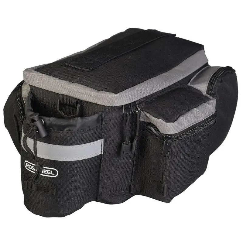 Flash Deal ROSWHEEL 6L Bicycle Rear Rack Shelf Bag Pannier Pack Shoulder Handbag MTB Bike Road Bicycle Rear Rack Bag 11