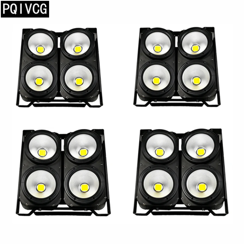 4 шт./4x100 Вт светодиодные лампы cob dmx512 par белый/теплый белый | Лампы и освещение