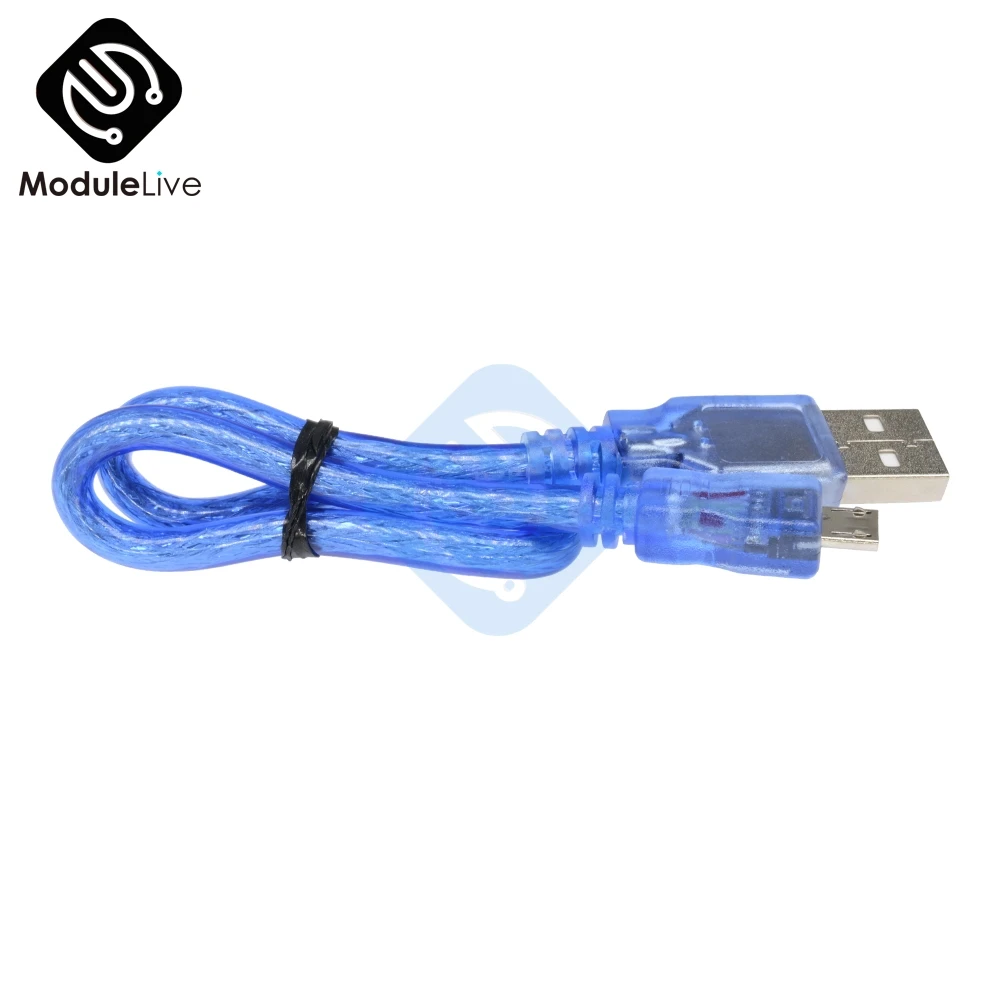 30 см USB 2,0 A папа к Micro USB 5 pin Мужской кабель для зарядки данных шнур