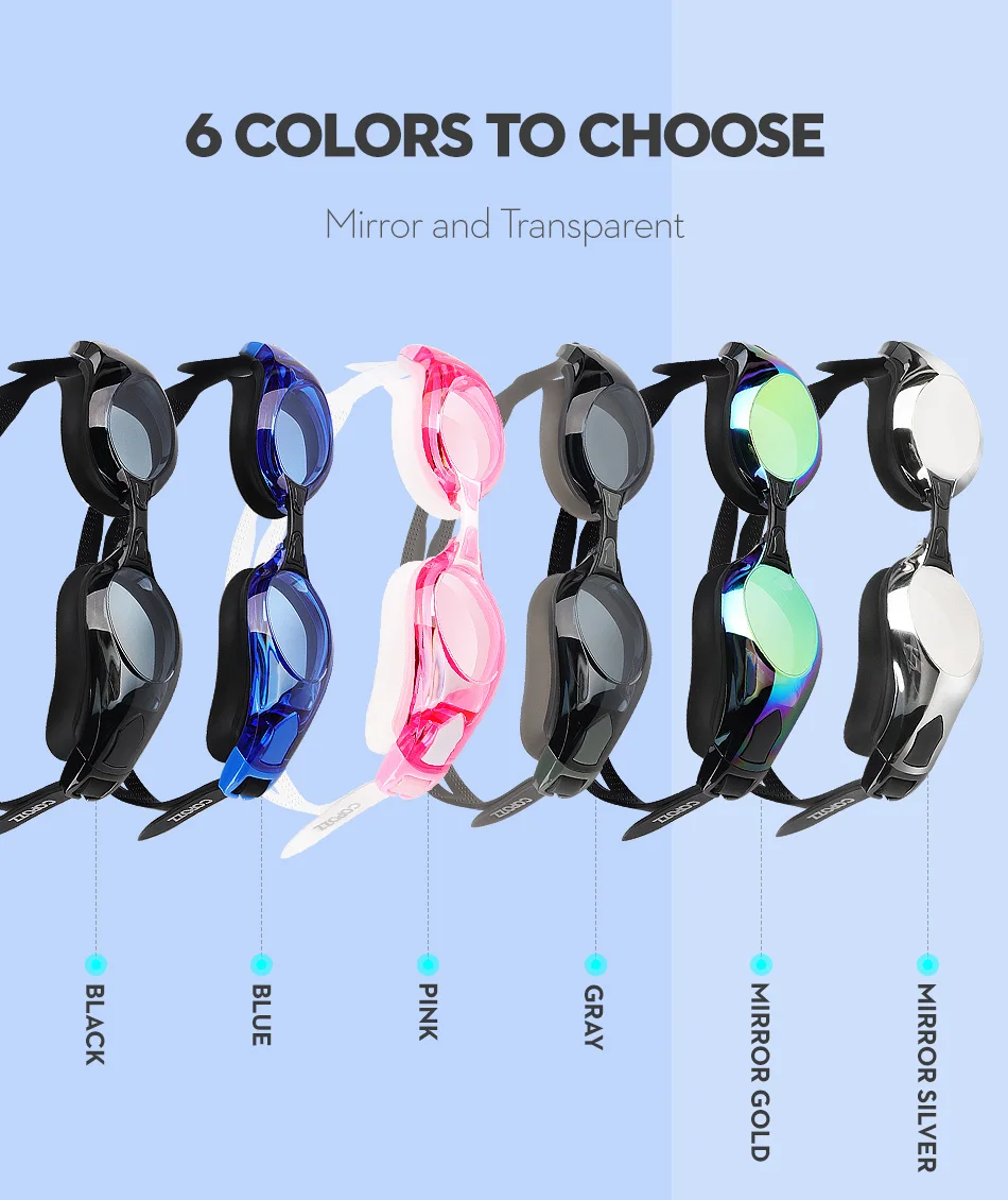 COPOZZ очки для плавания близорукость 0-1,5 до-5 Поддержка анти-туман УФ Protecion очки для плавания диоптрий для взрослых мужчин женщин Zwembril