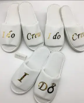 personalised wedding slippers