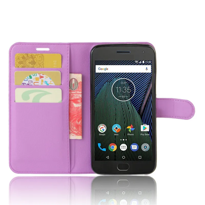 For Motorola Moto G5 Plus Case Wallet PU Leather Back Cover Phone Case For Motorola G5 Plus XT1670 XT1675 Case Flip Bag Skin (38)