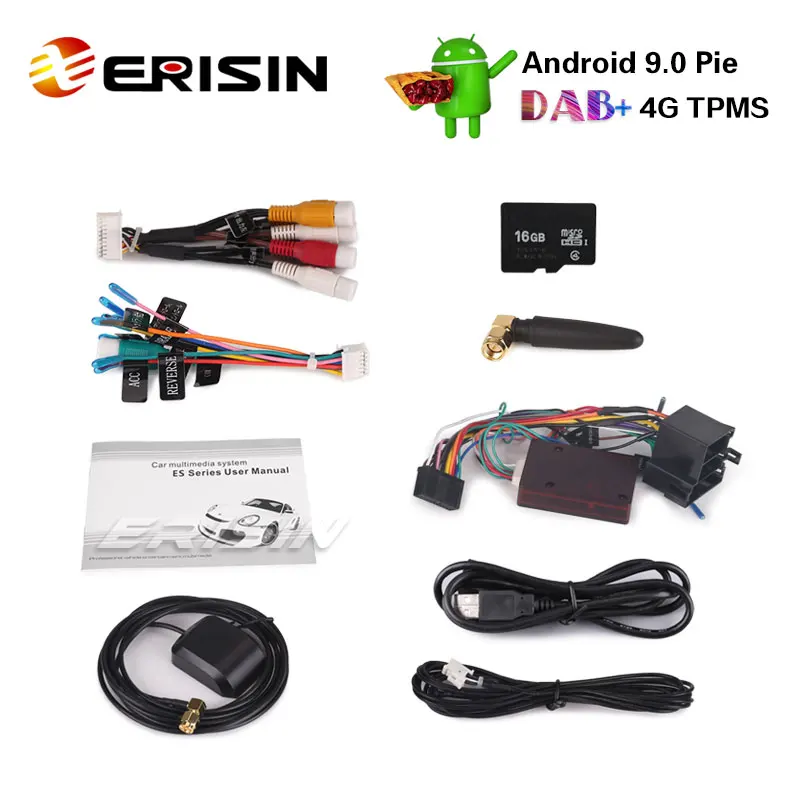 Erisin ES4813M " Android 9,0 автомобильное радио с GPS DAB+ 4G Wifi DTV RDS Bluetooth навигация TPMS для Renault Megane