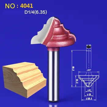 

1pcs NO:9112 6.35*26mm(Shank*Blade Width)3D Lace Woodworking CNC Engraving Machine Milling Knife,Wood Cutter Router Bit Knives