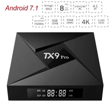 TX9 Pro Android 7,1 tv Box Amlogic S912 Восьмиядерный 3 ГБ 32 ГБ 4 к смарт медиаплеер Bluetooth 2,4G/5,8G AC двухдиапазонный Wifi 5 шт. DHL