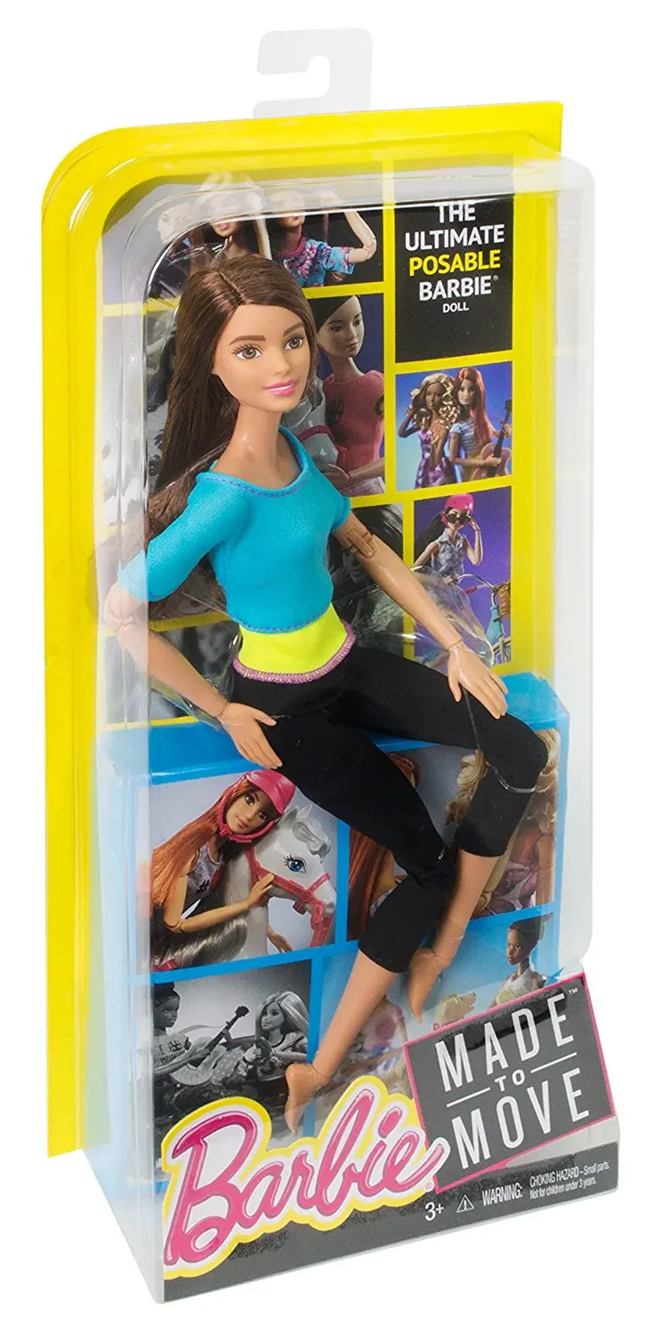 Оригинальные куклы Барби, сделанные для перемещения, брюнет, блонд, Йога, 22 шарнира, шарнирные Игрушки для девочек, настоящие игрушки Барби для детей - Цвет: Brown hair