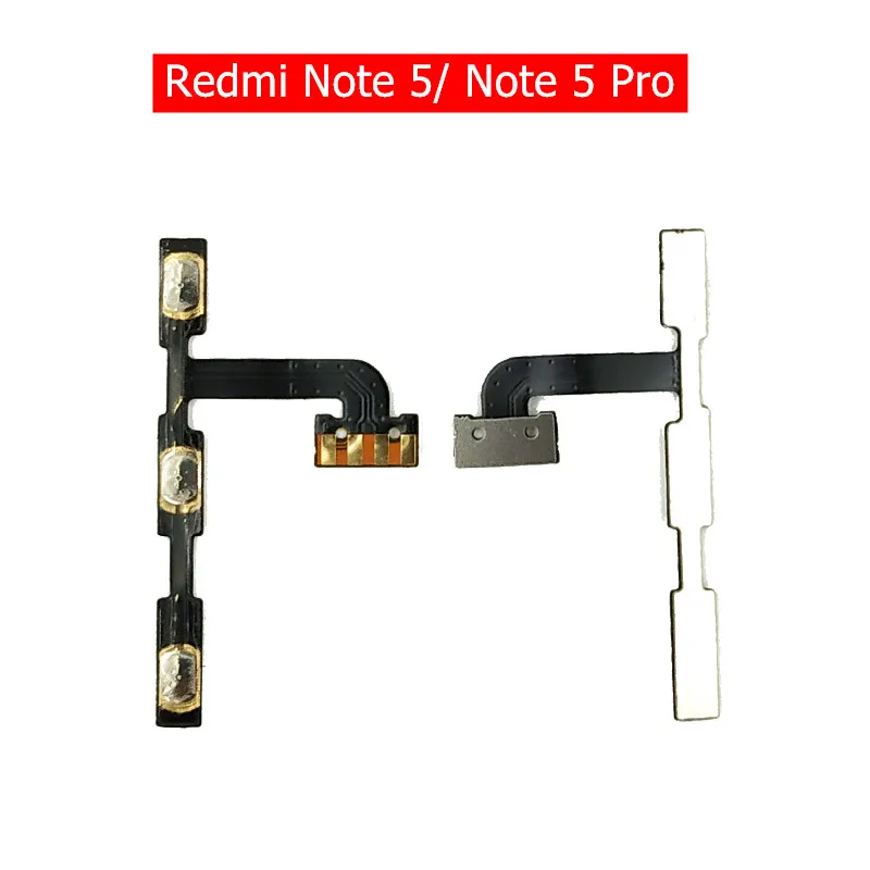 

for Xiaomi Redmi Note 5 Pro Power Volume Flex Cable Side Key Button On Off Switch Flex Cable Redmi Note5 Repair Spare Parts