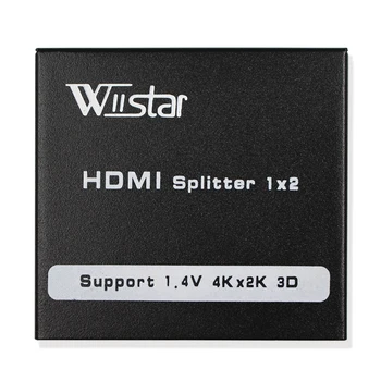 

HDMI Splitter Dual 1X2 HDMI 1 Input 2 Output Full HD1080p with Power Supply For Audio HDTV 1080P Vedio DVD