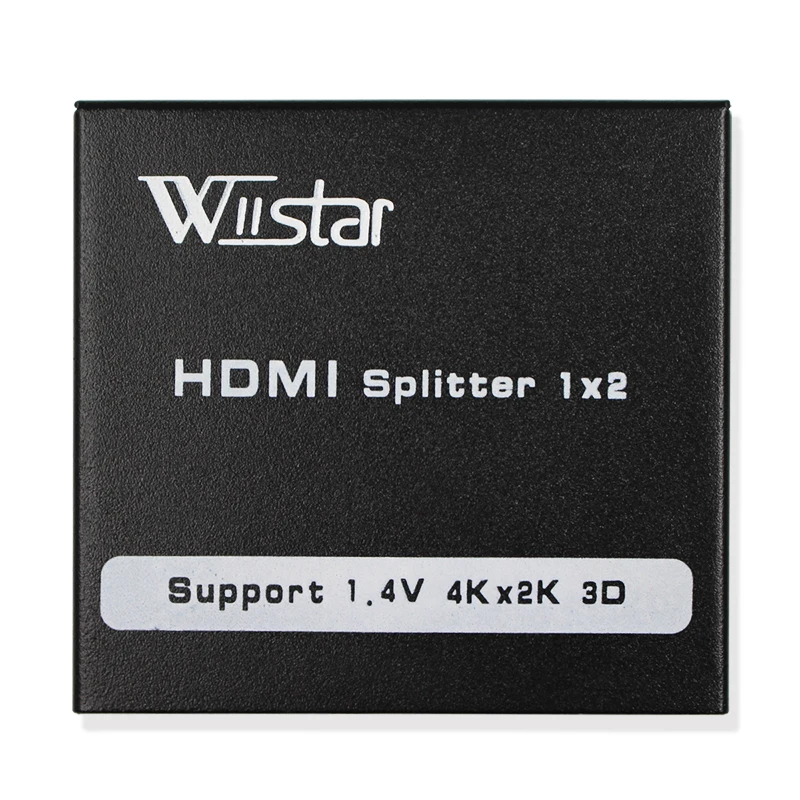 HDMI Splitter 1X2 HDMI 1 Input 2 Output Full HD1080p with Power Supply For Audio HDTV 1080P Vedio DVD