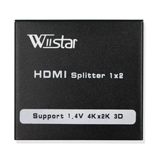 HDMI Splitter 1X2 HDMI 1 Input 2 Output Full HD1080p with Power Supply For Audio HDTV 1080P Vedio DVD