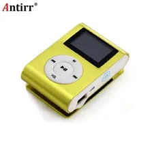 Mp3 плеер мини USB металлический зажим портативный аудио mp3 ЖК-экран Поддержка Micro SD TF карта Lettore с наушником D30 Jan8