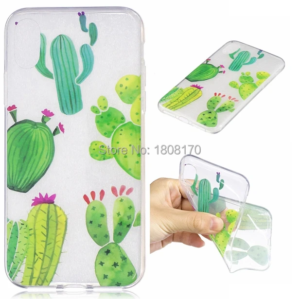 Tree Flower TPU Soft Case For Iphone X 8 8G IPhone8 7 6 6S Plus Huawei P8 Lite P10 Y3 Y5 Y6 II Honor Panda Phone Cover 200pcs | Мобильные