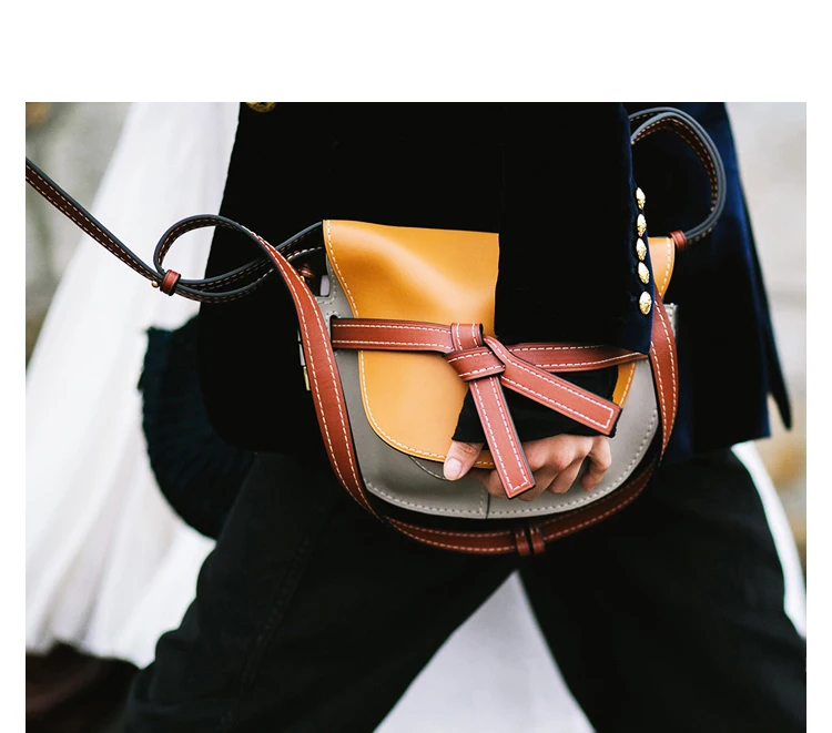 

real leather saddle bags cow leather shoulder bags cover crossbody bags