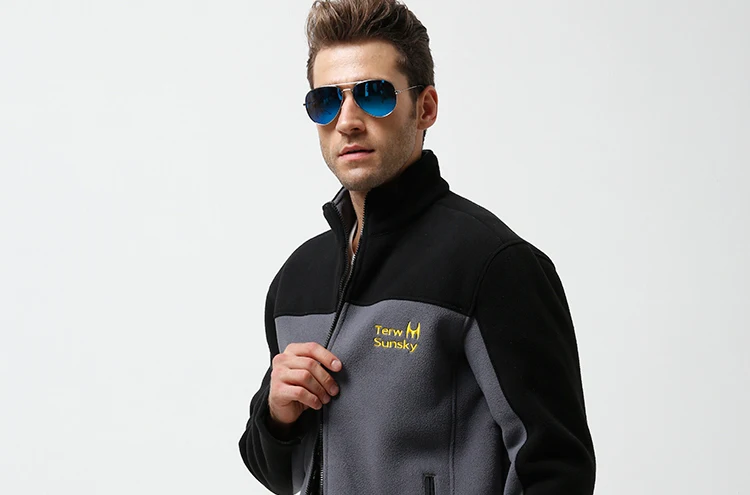 Высокое качество Мужская осень/зима утолщение бархат Тепловая Спортивная верхняя одежда куртки TR029