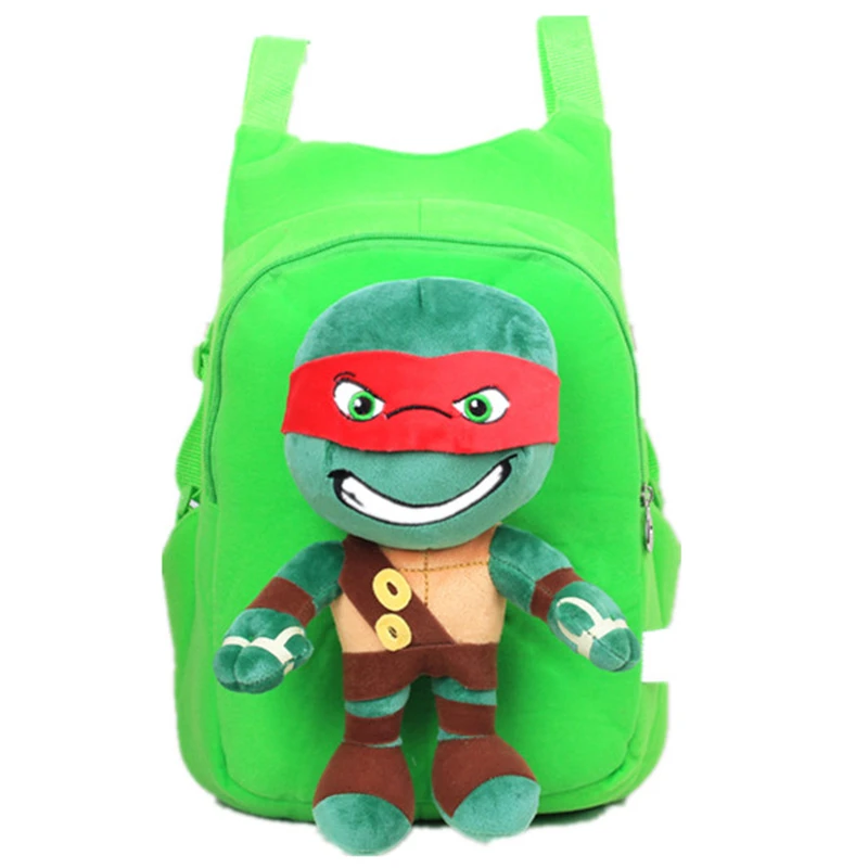 Small Children Creative Turtle Bag Plush 3D Stereo Backpack Christmas Gift Kindergarten Small Bag Cartoon Anime Ninja Turtle
