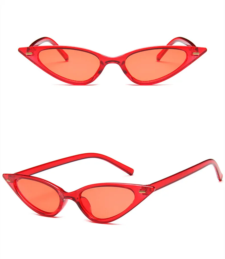 Женские сексуальные солнцезащитные очки кошачий глаз, брендовые дизайнерские маленькие треугольные Винтажные Солнцезащитные очки, ретро очки «кошачий глаз», фиолетовые черные солнцезащитные очки