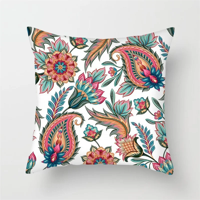 

Fuwatacchi Nordic Style Floral Printed Pillow Cover Geometric Flower Cushion Cover Sofa Pillow Covers Decorative Pillowcase