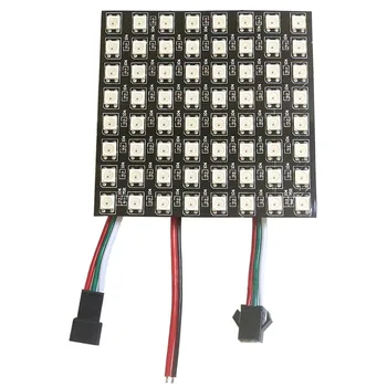 

Ws2812b RGB Led Strip 5v Panel Screen 8*8 16*16 8*32 Pixels WS2812 WS2812B Addressable 5050 Rgb Display Digital Flexible Panel